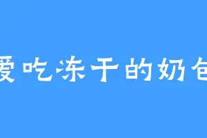 爱吃冻干的奶包
