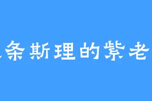 慢条斯理的紫老头