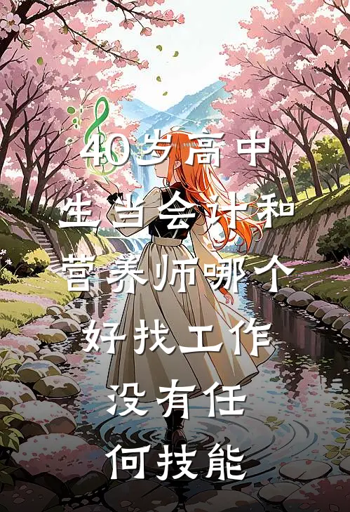 40岁高中生当会计和营养师哪个好找工作,没有任何技能