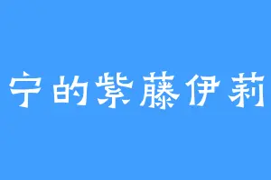 金宁的紫藤伊莉娜