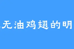 爱吃无油鸡翅的明大少
