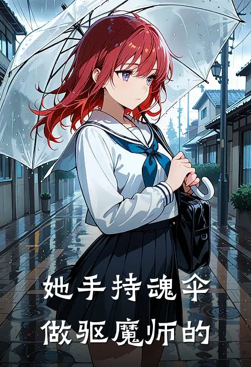 她手持魂伞做驱魔师的