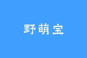 野萌宝