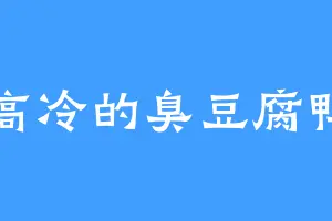 高冷的臭豆腐鸭