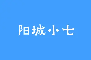阳城小七