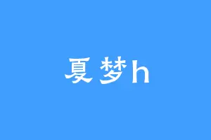 夏梦h
