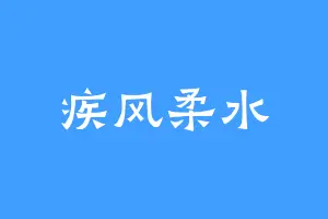 疾风柔水