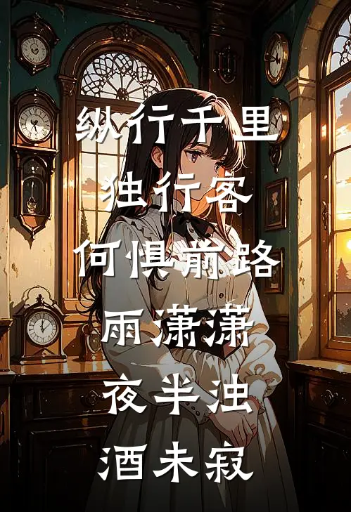 纵行千里独行客,何惧前路雨潇潇,夜半浊酒未寂