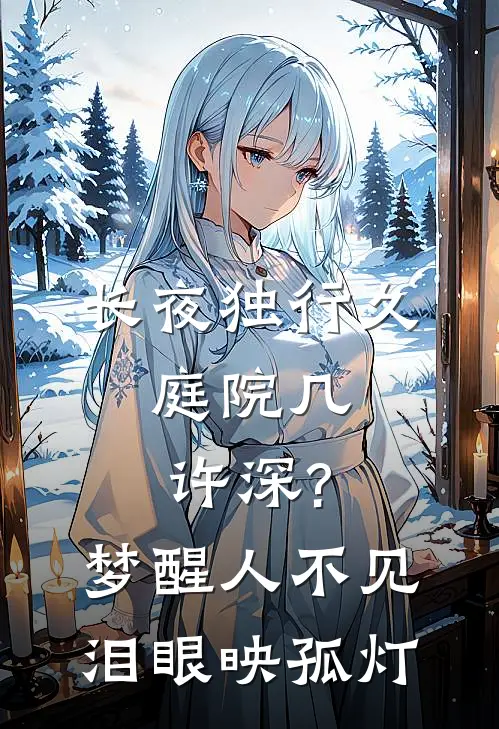 长夜独行久,庭院几许深?梦醒人不见,泪眼映孤灯